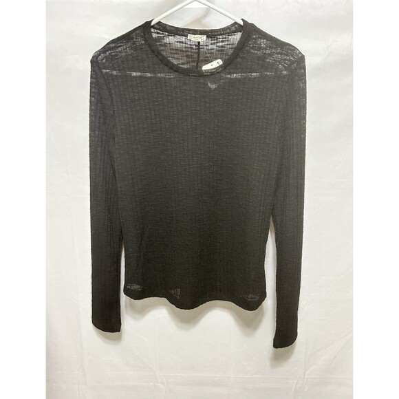 Intimately Free People Womens L Sheer Black Sweater NWT - Picture 1 of 9